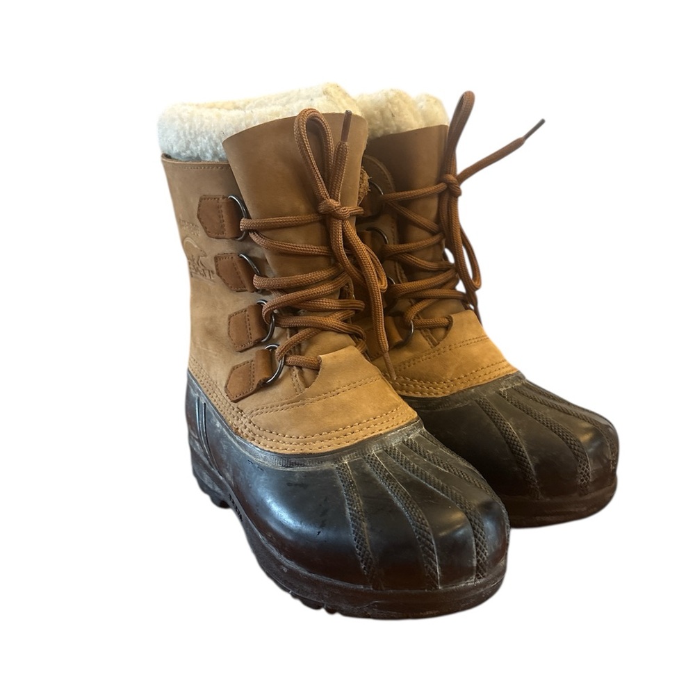 Sorel Caribou II Womens Sz 6 Winter Insulated Waterproof Snow Boot Suede Leather